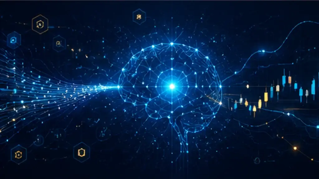 Illustration of AI organising market data streams