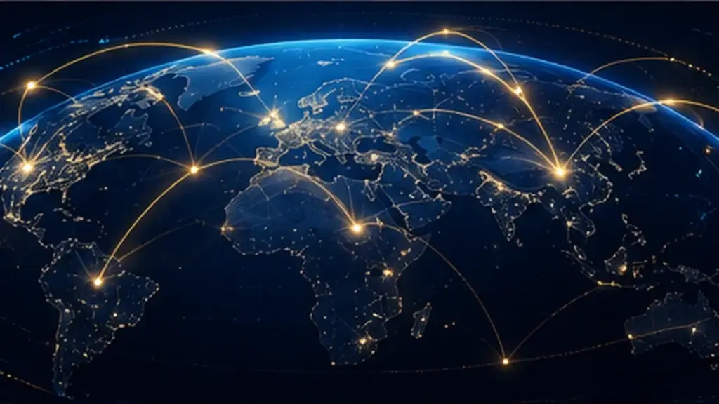 Illustration of connected global financial markets